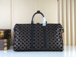Lv Keepall Triangle Bandouliere 50 Mono Black Ss2022
