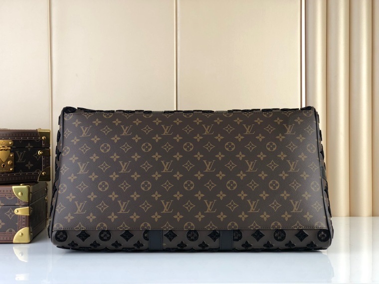 Lv Keepall Triangle Bandouliere 50 Mono Black Ss2022