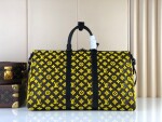 Lv Keepall Triangle Bandouliere 50 Mono Yellow Ss2022