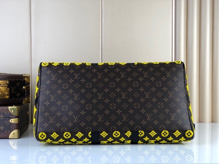 Lv Keepall Triangle Bandouliere 50 Mono Yellow Ss2022