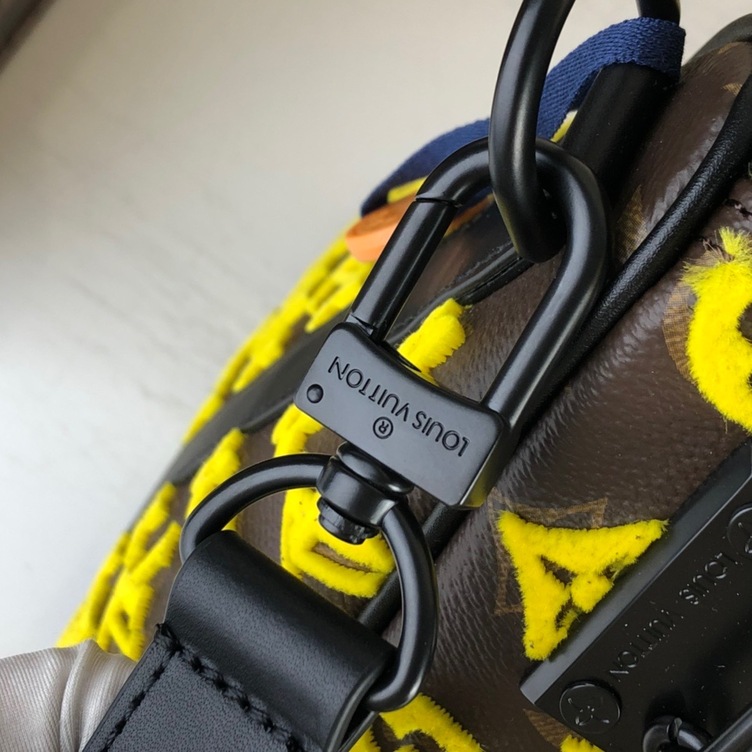 Lv Keepall Triangle Bandouliere 50 Mono Yellow Ss2022