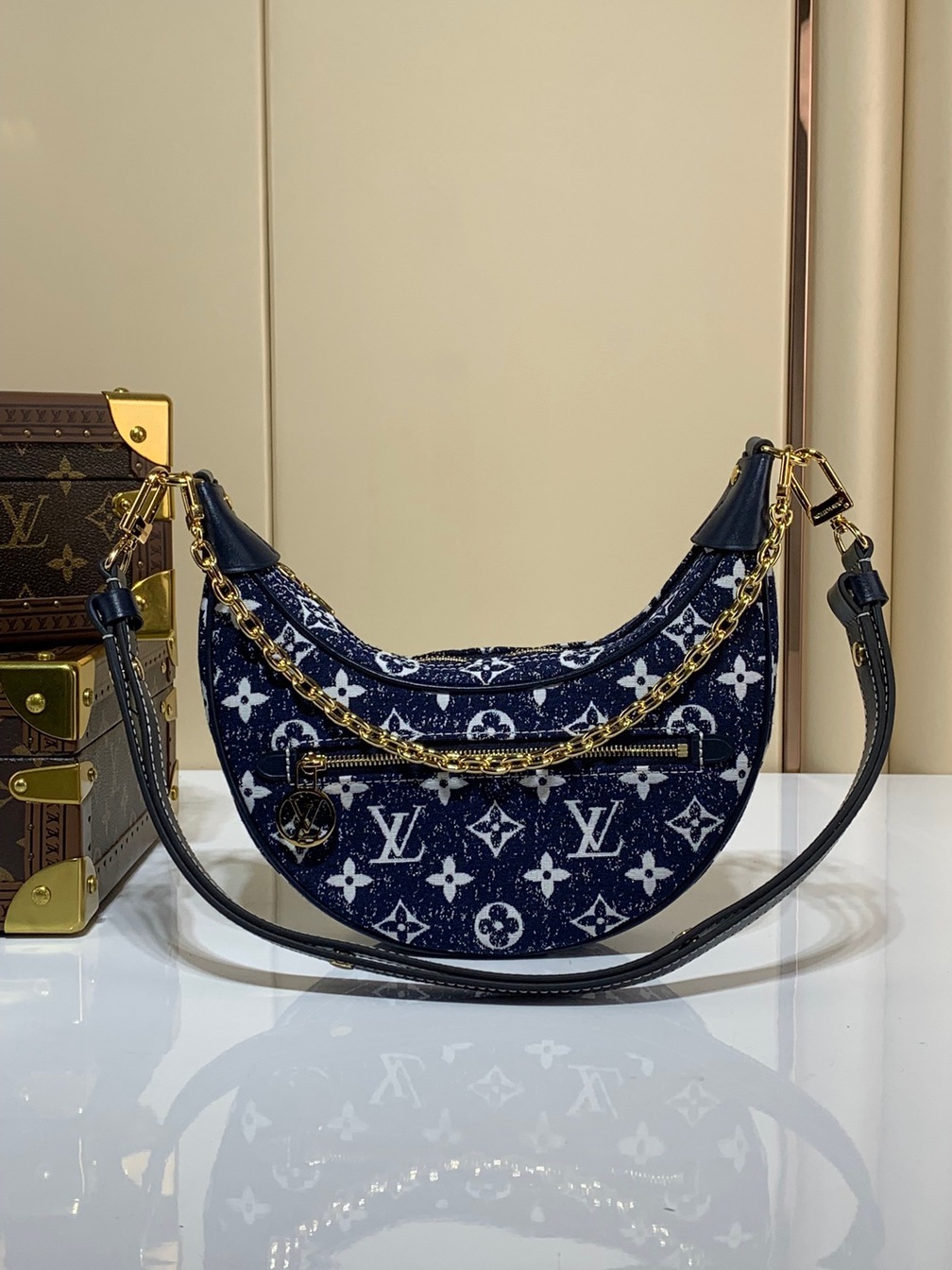 Lv Loop Denim Mono 23 Bag Ss2022