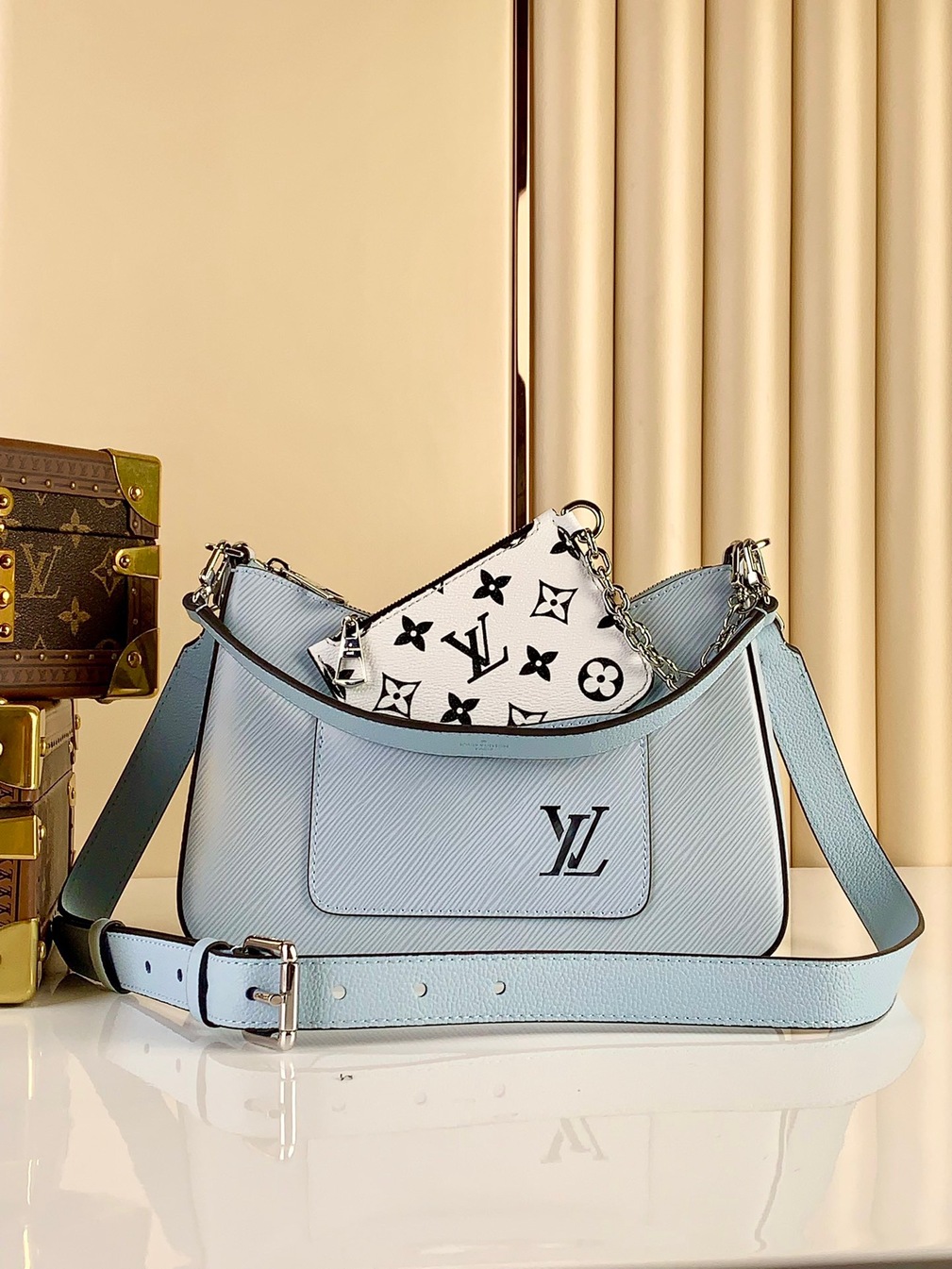 Lv Marelle Handbag Blue Ss2022