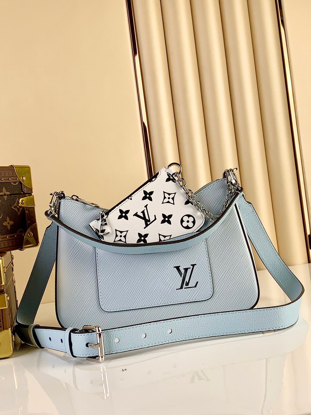 Lv Marelle Handbag Blue Ss2022