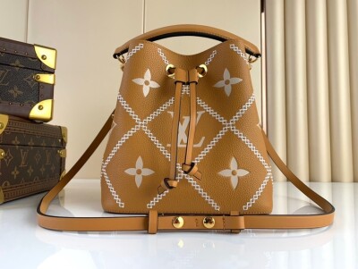 Lv Neonoe Mono Orange Brown 20 Bag