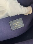 Lv On The Go Denim Mono 35 Bag