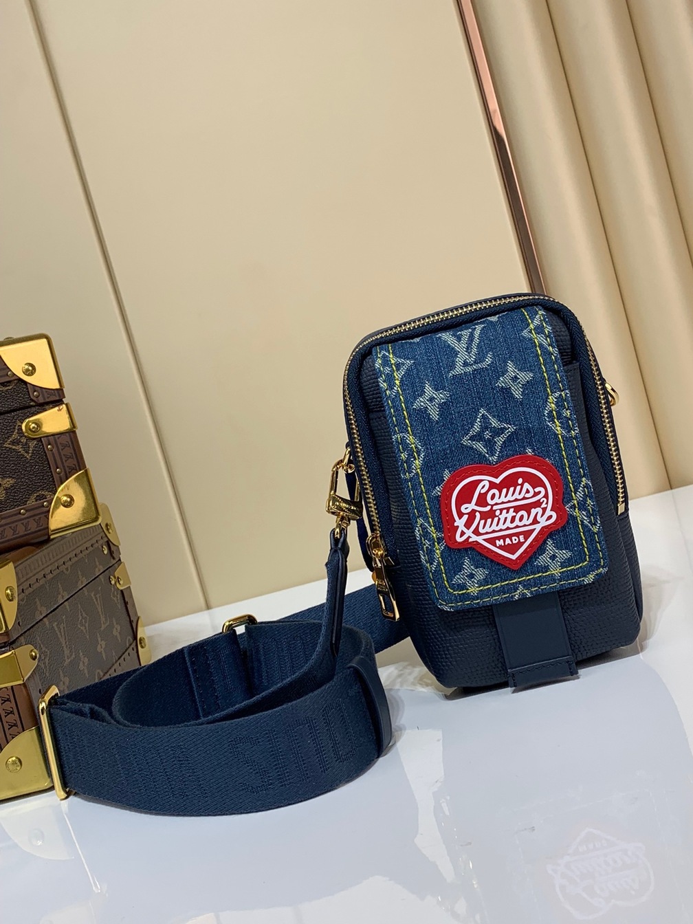 Lv Phonecase Nigo Denim Logo Ss2022