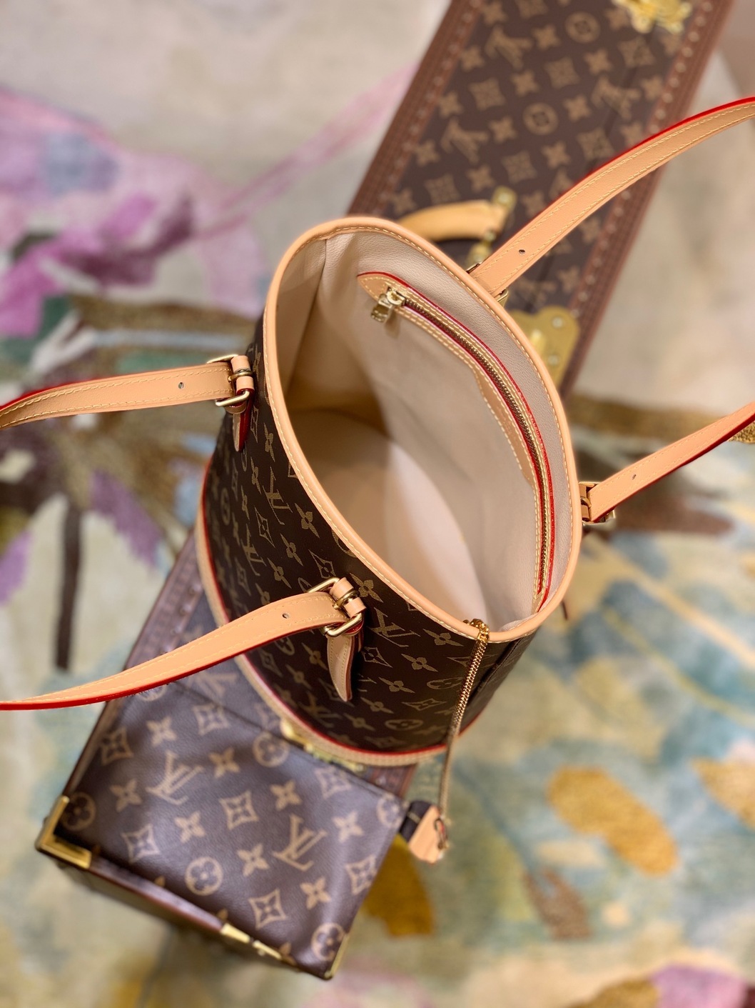 Lv Set Tote Wallet 23 Mono Brown Ss2022