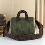 Lv Speedy Bandouliere 25 Green Canvas Ss2022