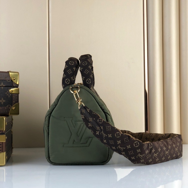 Lv Speedy Bandouliere 25 Green Canvas Ss2022