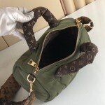 Lv Speedy Bandouliere 25 Green Canvas Ss2022