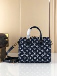 Lv Speedy Bandouliere 25 Mono Denim Bag