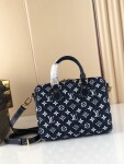 Lv Speedy Bandouliere 25 Mono Denim Bag