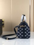Lv Speedy Bandouliere 25 Mono Denim Bag