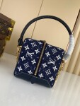 Lv Square Bag 16 Denim Mono Ss2022
