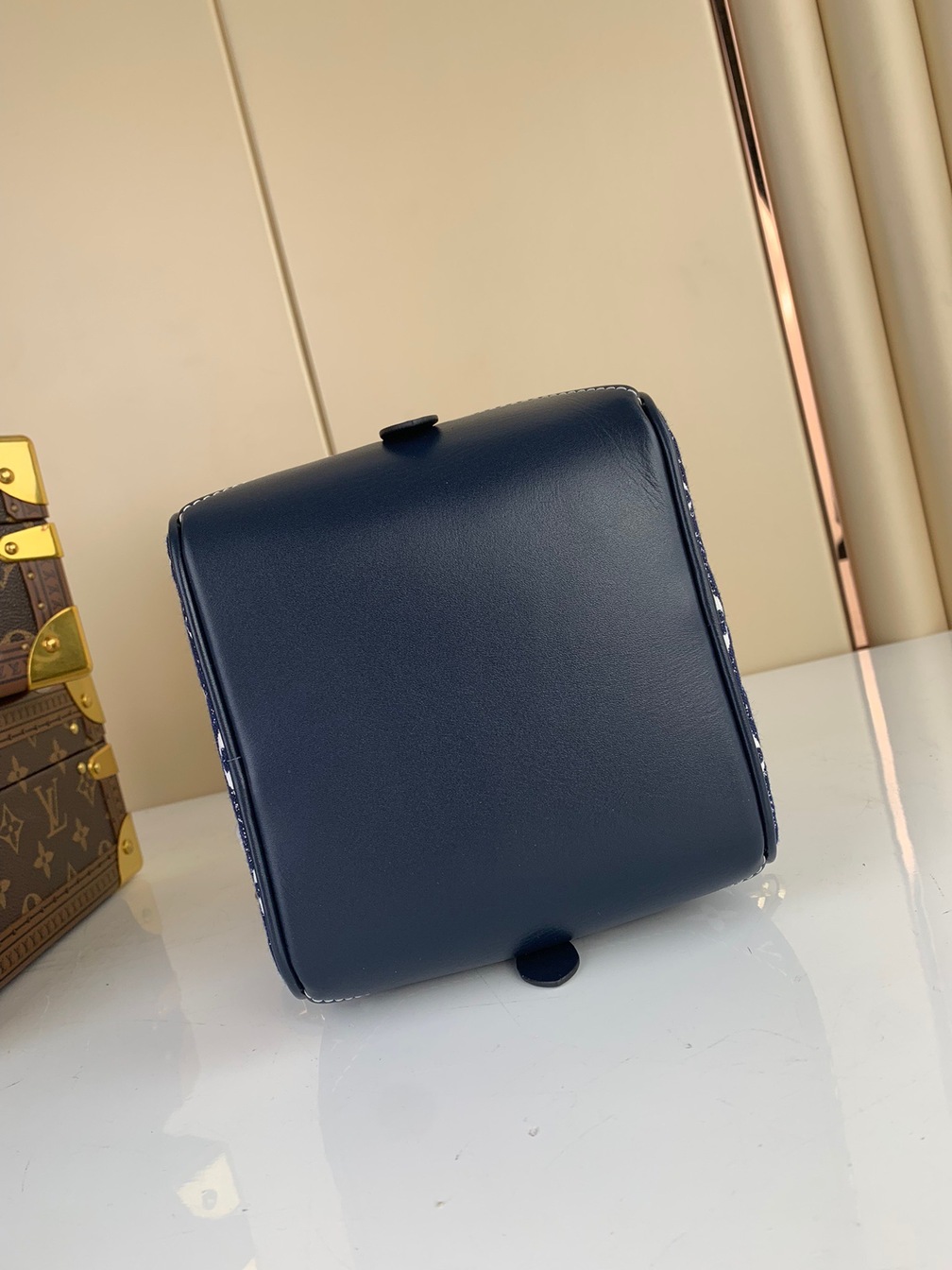 Lv Square Bag 16 Denim Mono Ss2022