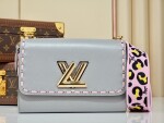 Lv Twist Handbag Gray Ss2022