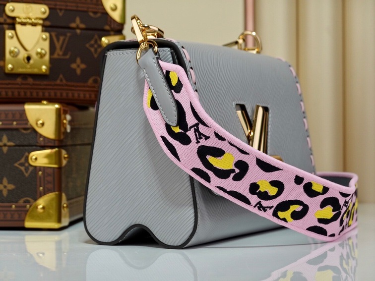 Lv Twist Handbag Gray Ss2022