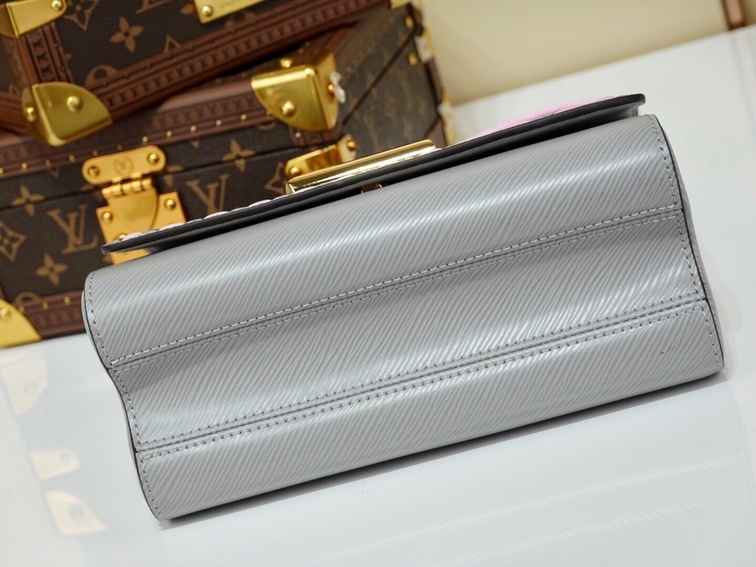 Lv Twist Handbag Gray Ss2022