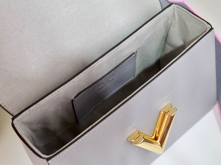 Lv Twist Handbag Gray Ss2022