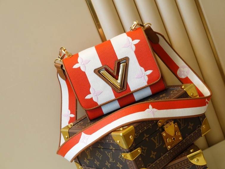 Lv Twist Handbag Orange Pink Bag Ss2022