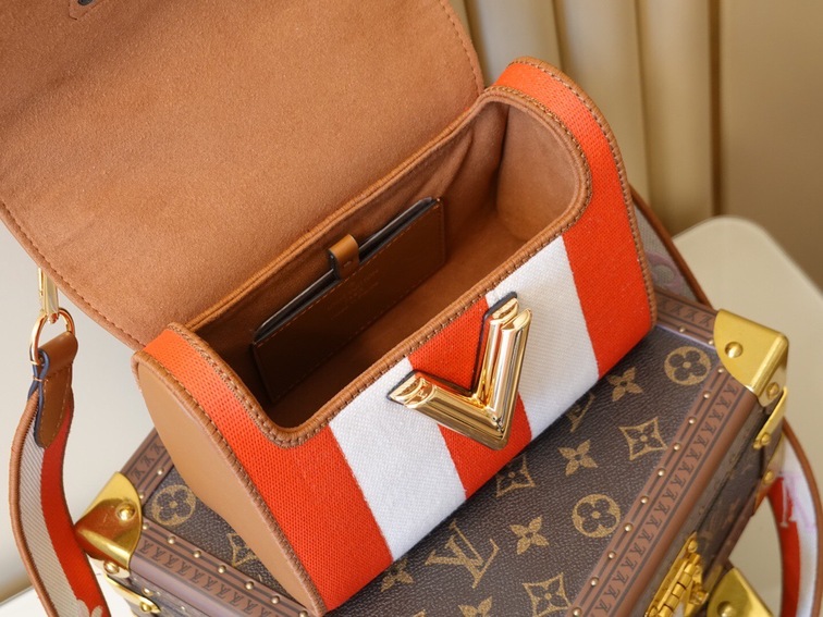 Lv Twist Handbag Orange Pink Bag Ss2022