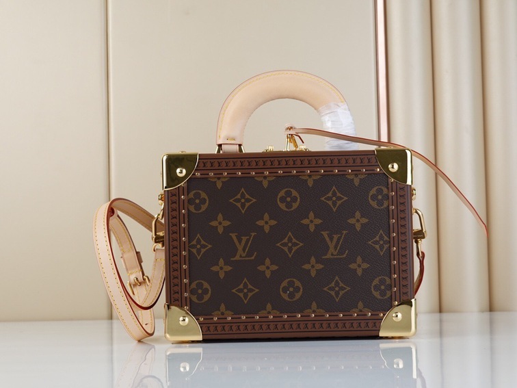 Lv Valisette Tresor Mono Brown 225 Ss2022
