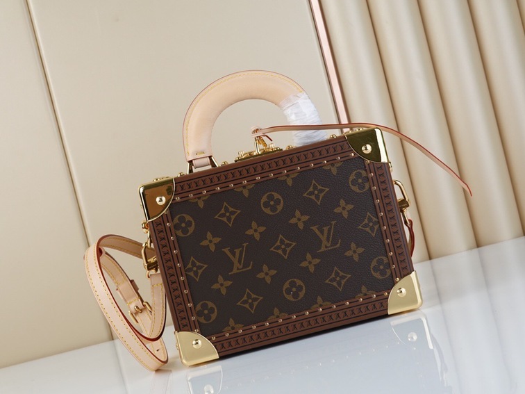 Lv Valisette Tresor Mono Brown 225 Ss2022