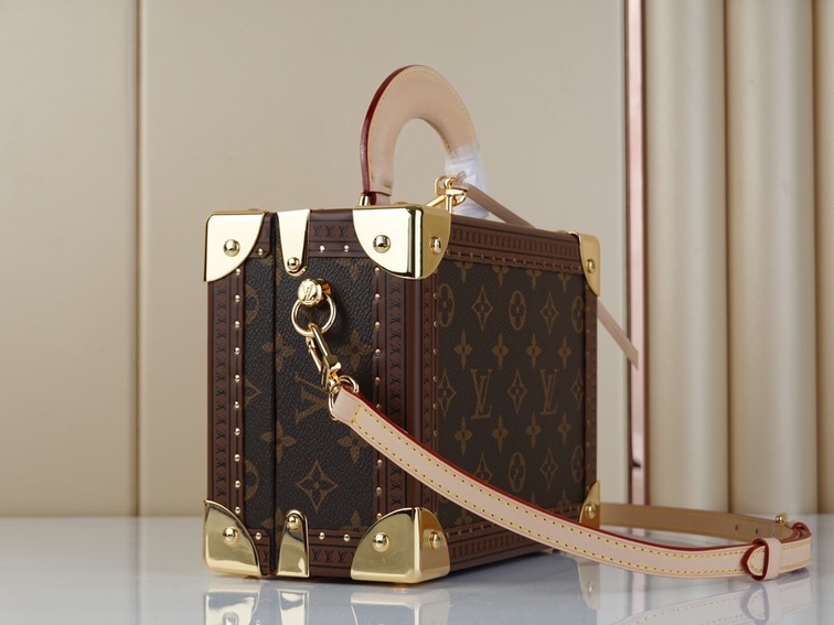 Lv Valisette Tresor Mono Brown 225 Ss2022