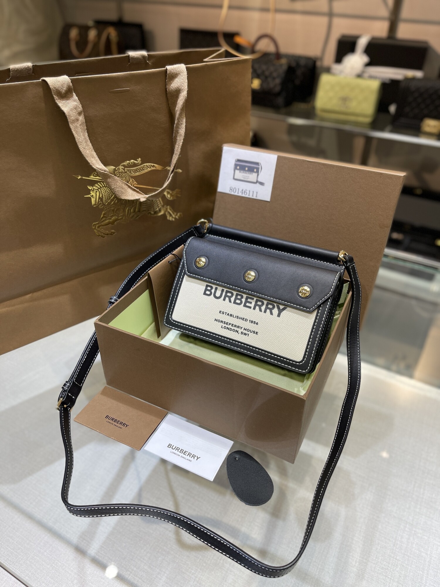 Burberry Crossbody Black Bag 25