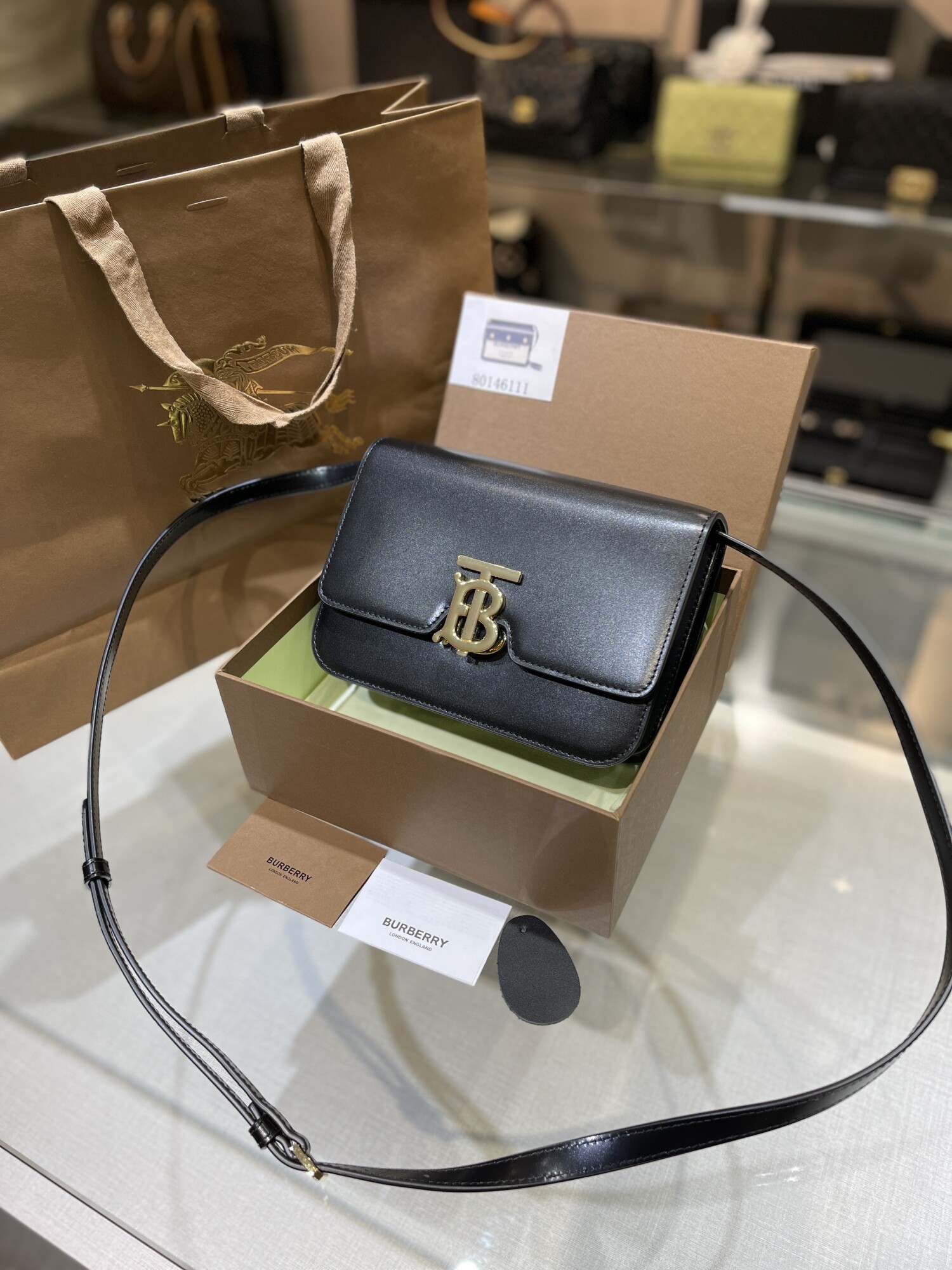 Burberry Horseferry Black Bag 25