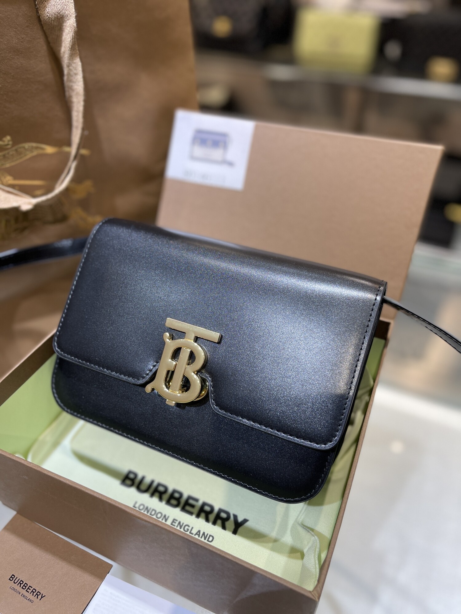Burberry Horseferry Black Bag 25