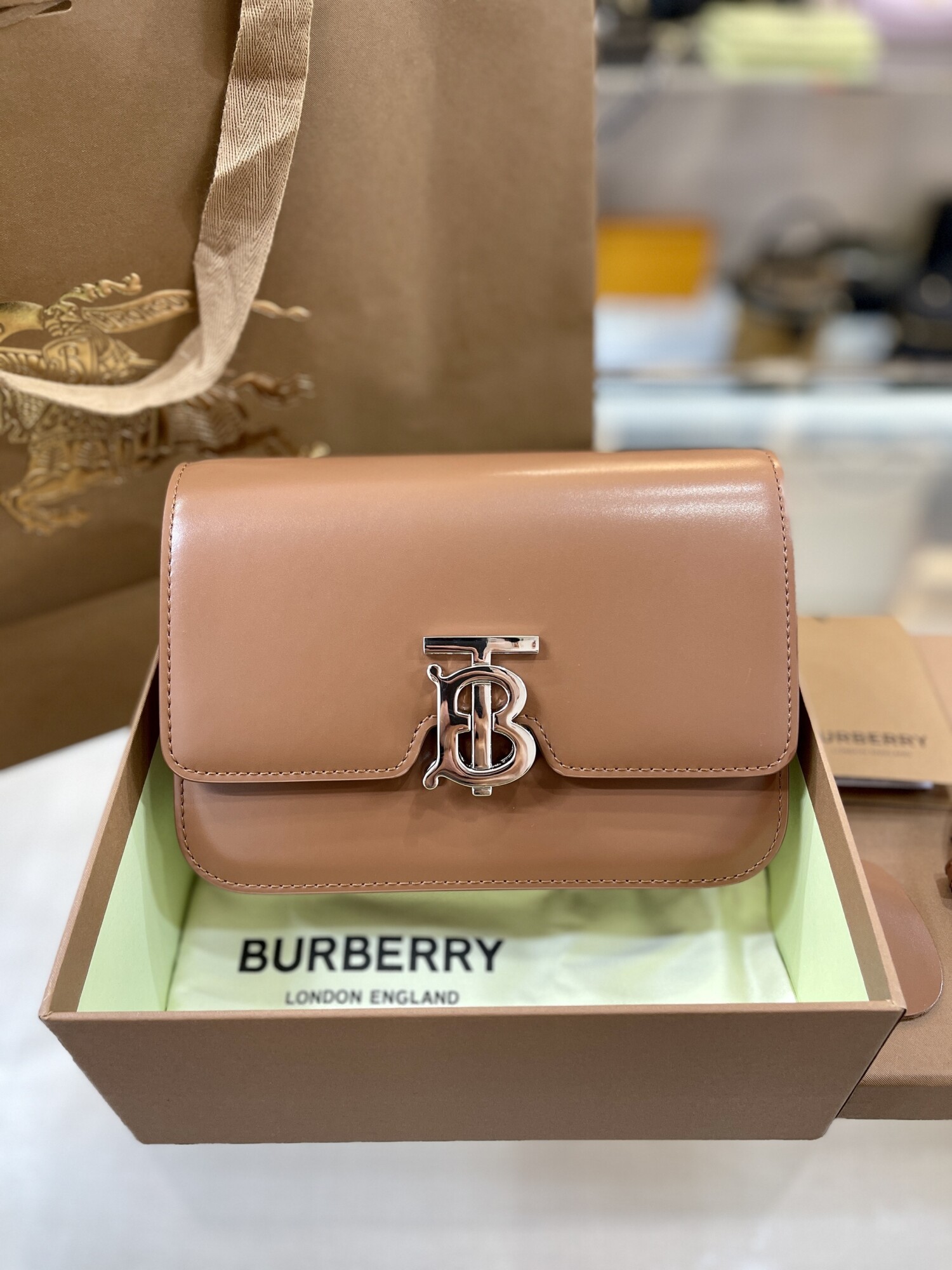 Burberry Horseferry Brown Bag 25
