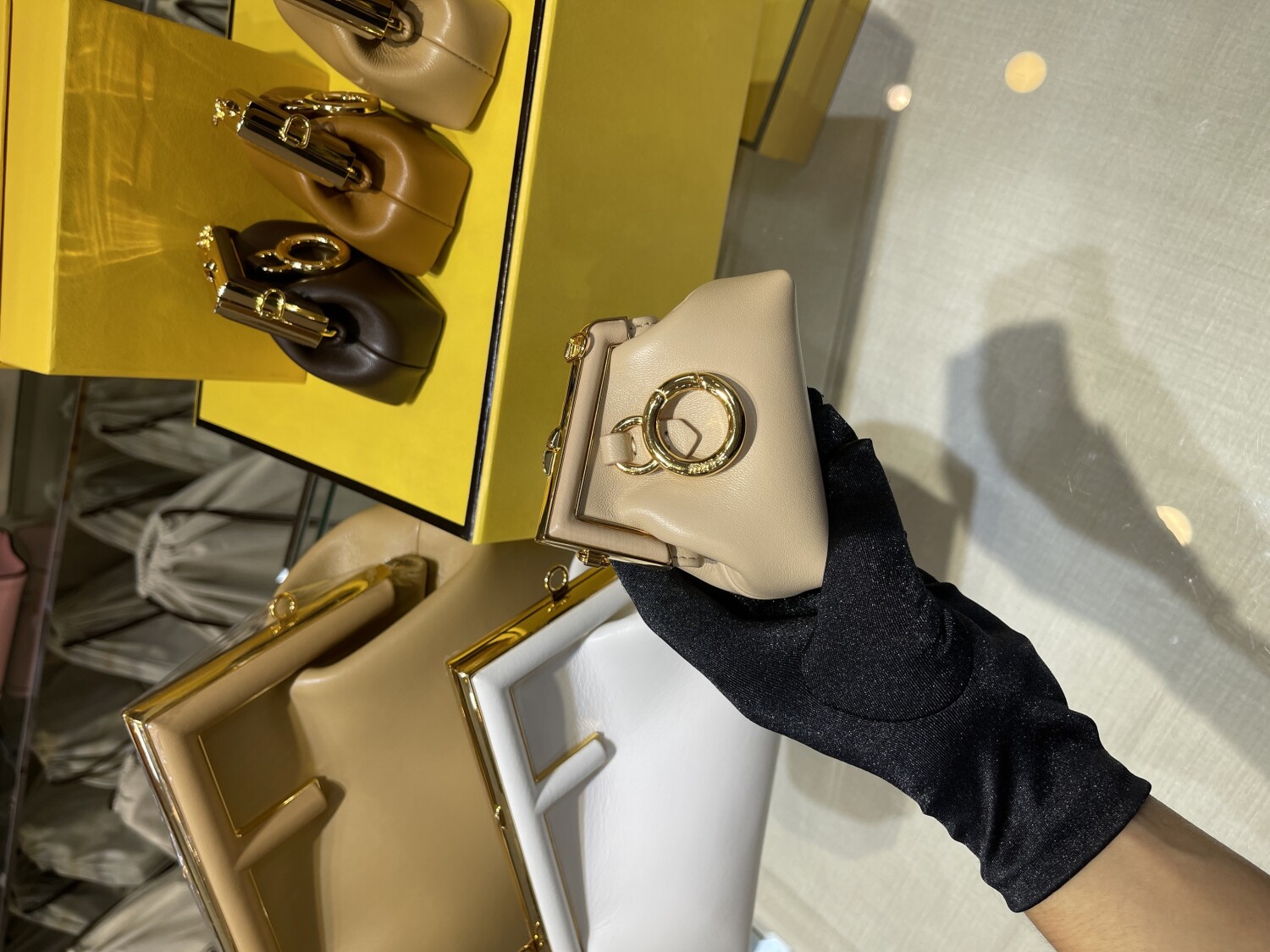 Fendi First Bag Beige Nano 12