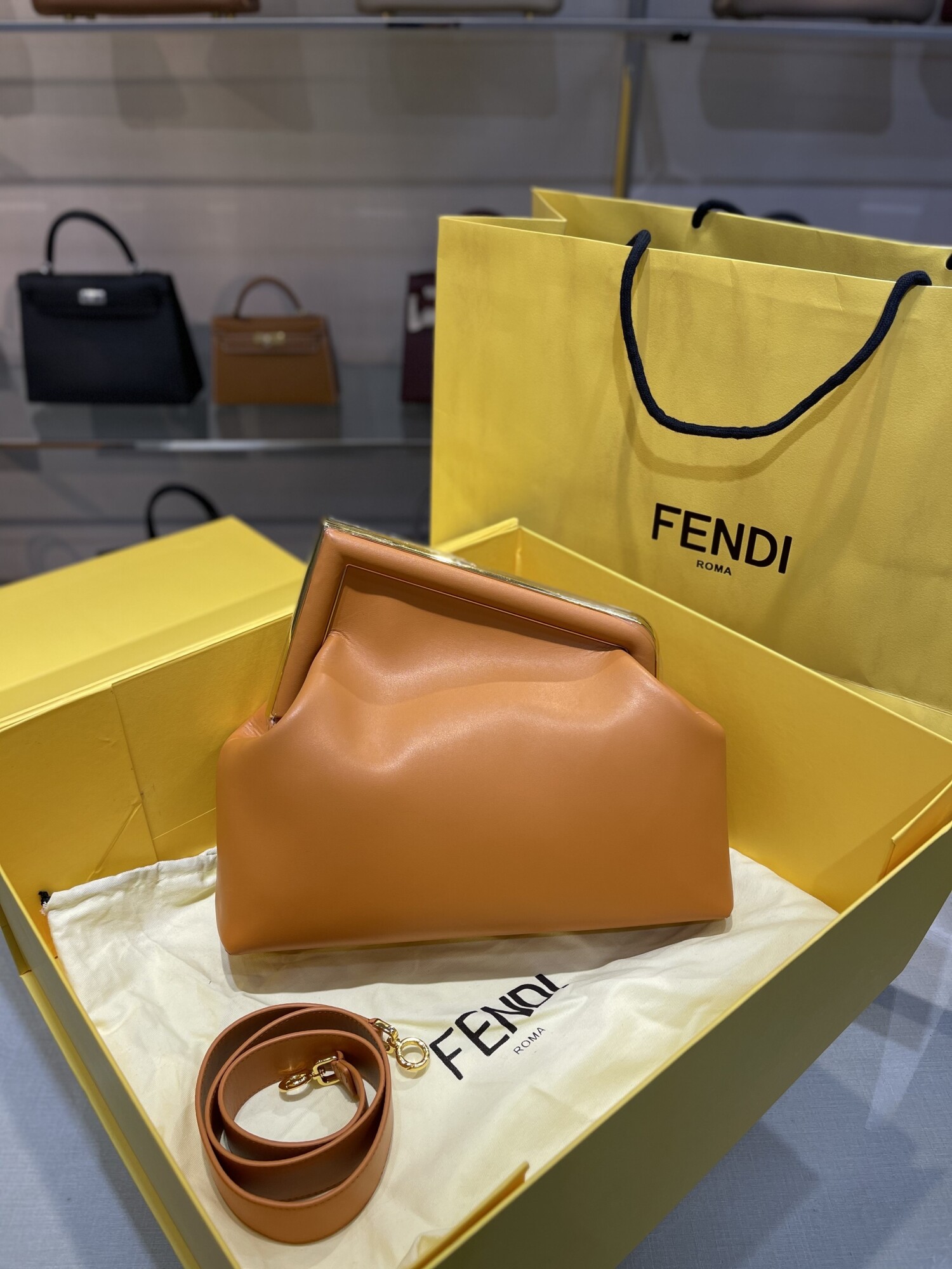 Fendi First Bag Lightly Brown 31