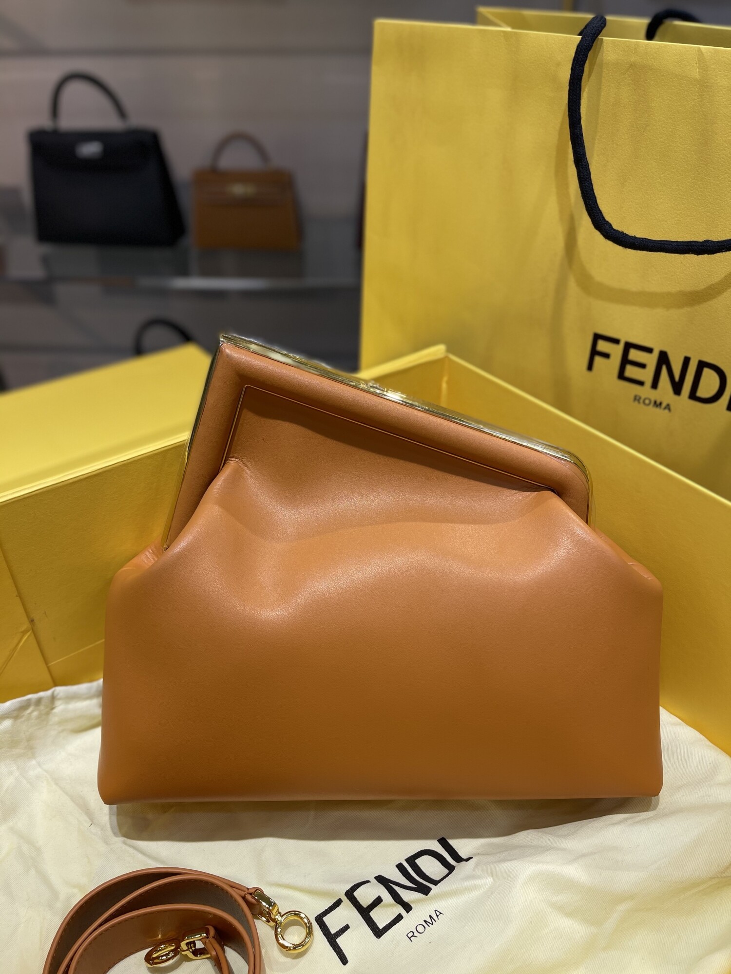 Fendi First Bag Lightly Brown 31