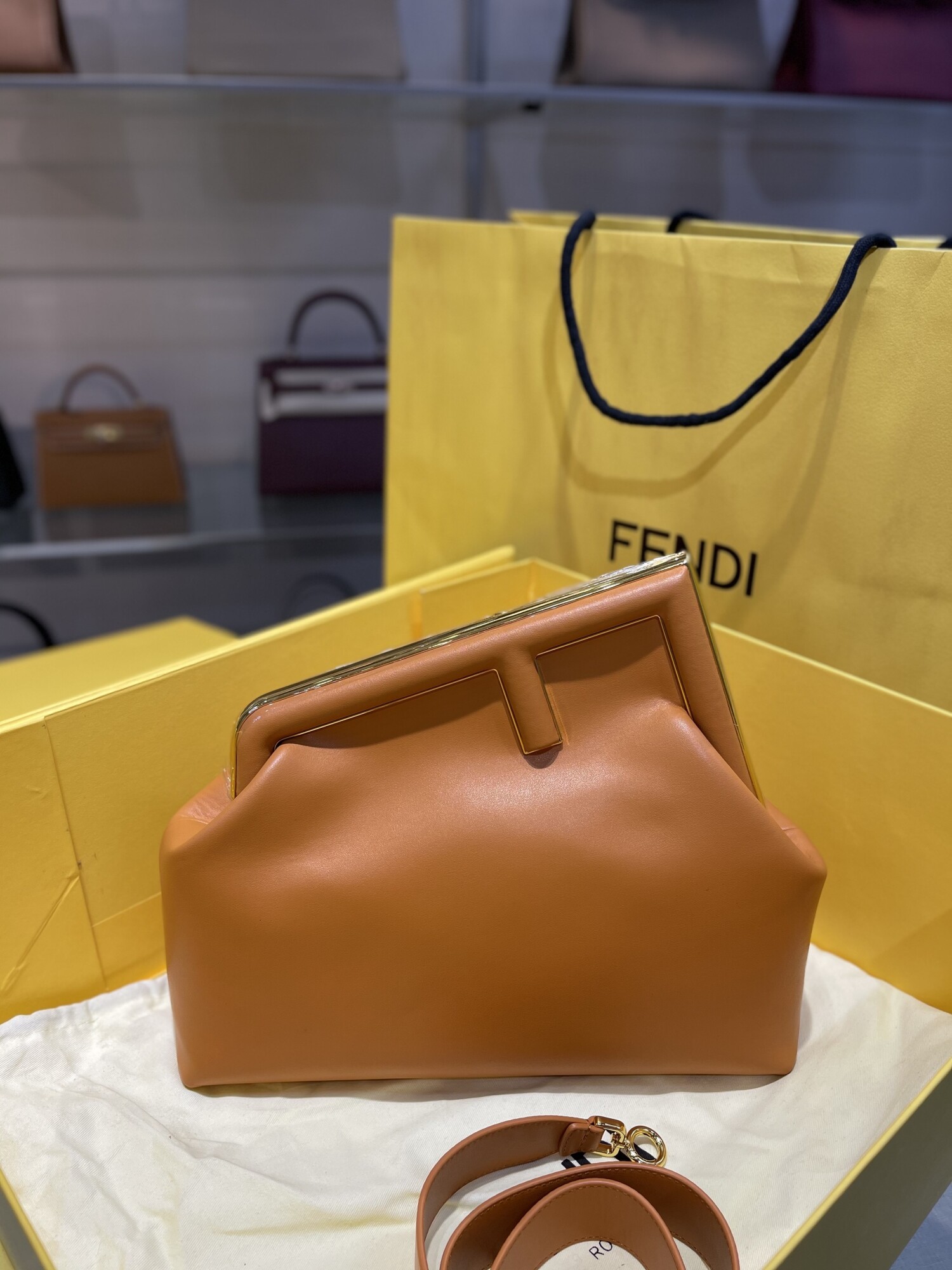 Fendi First Bag Lightly Brown 31