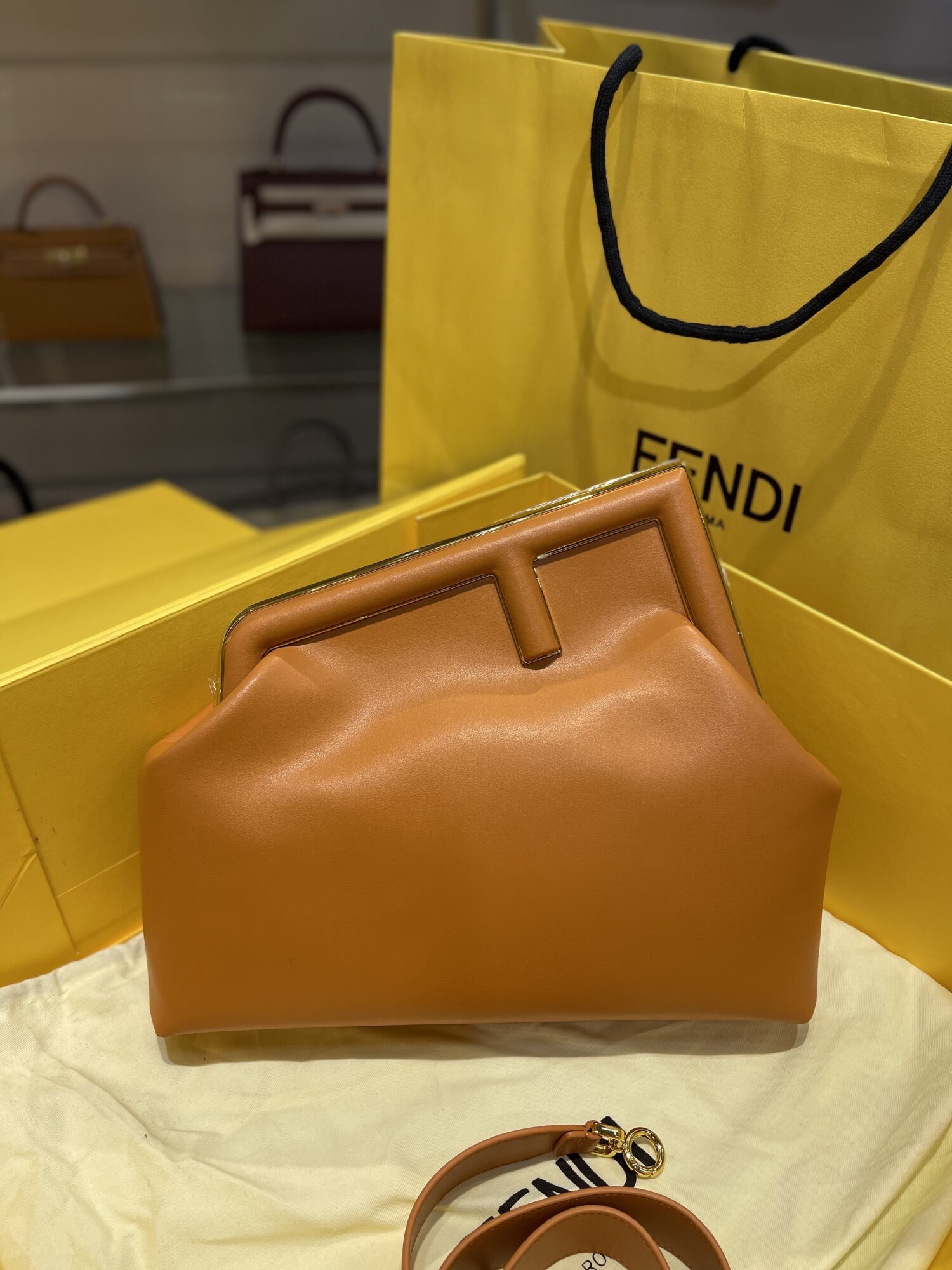 Fendi First Bag Lightly Brown 31