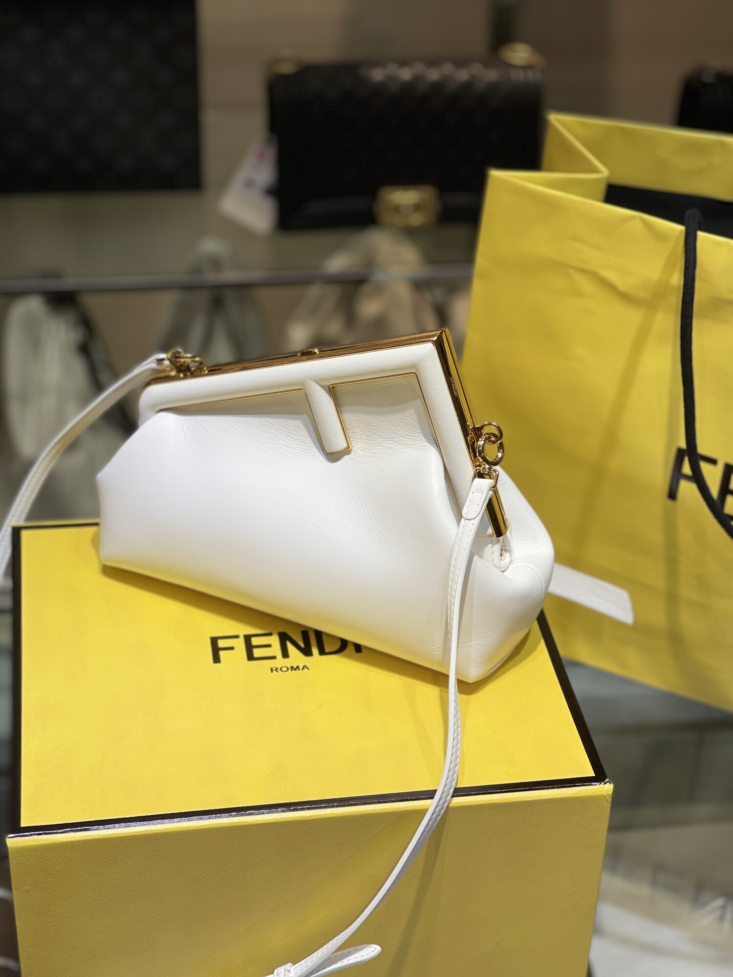 Fendi First Bag White Small 26