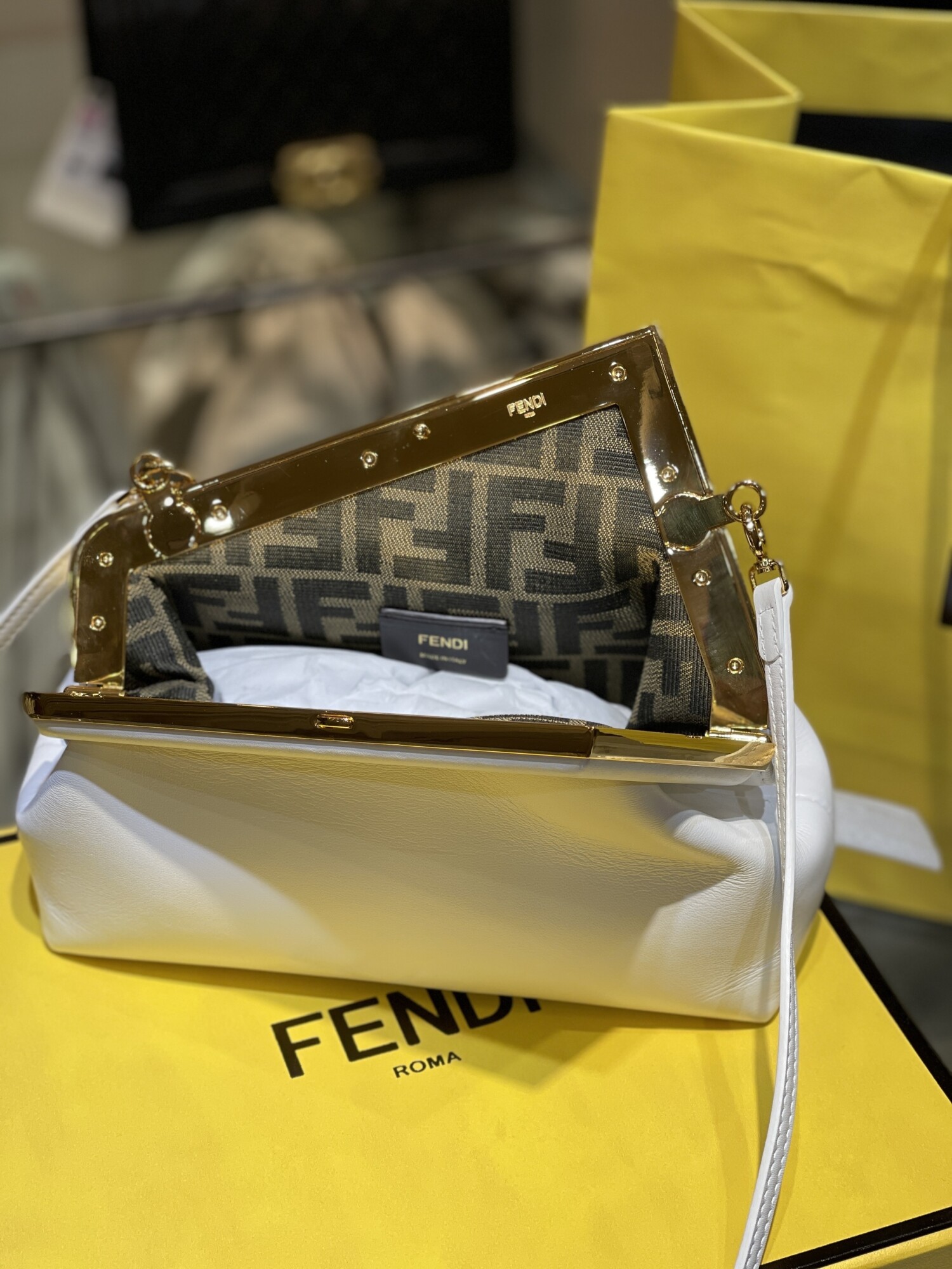 Fendi First Bag White Small 26