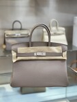 Hermes Birkin 30 Dark Gray Sliver Chain