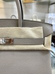 Hermes Birkin 30 Dark Gray Sliver Chain