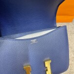 Hermes Constance 19 Blue Navy