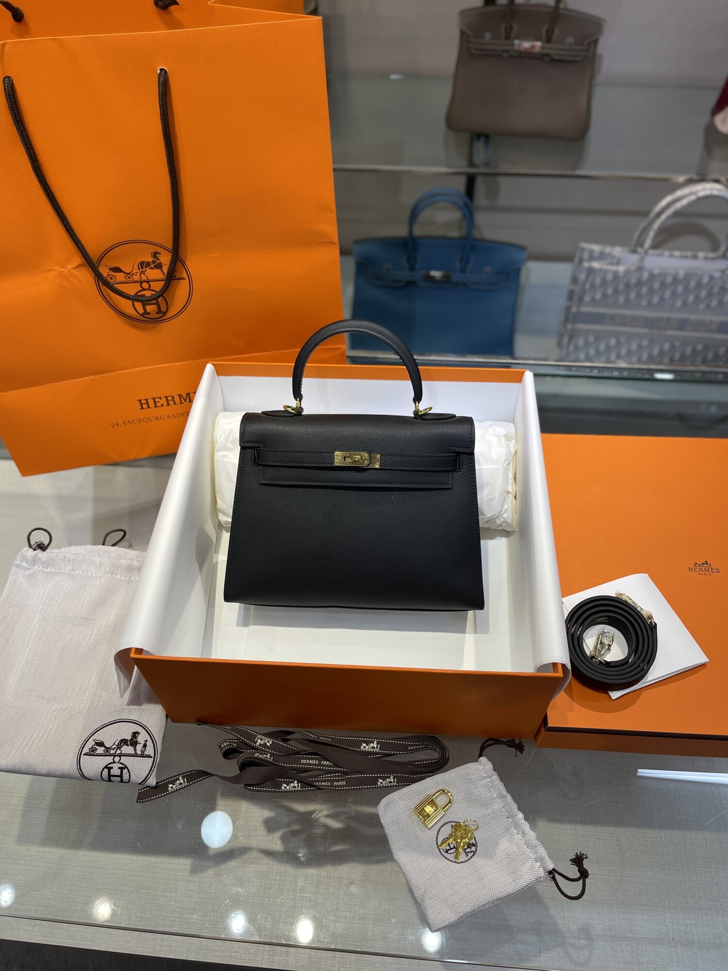 Hermes Kelly Black 25