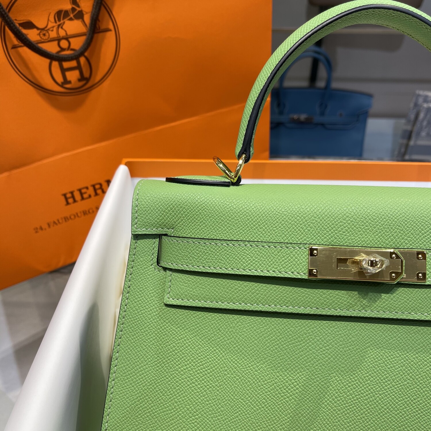 Hermes Kelly Green 28