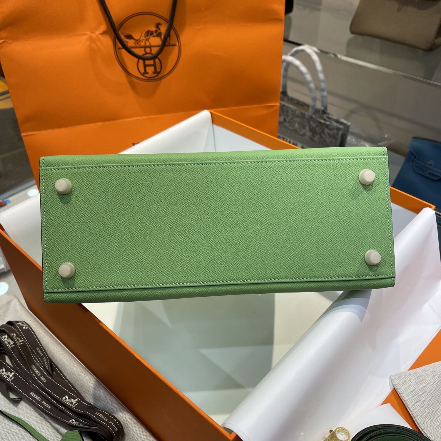 Hermes Kelly Green 28