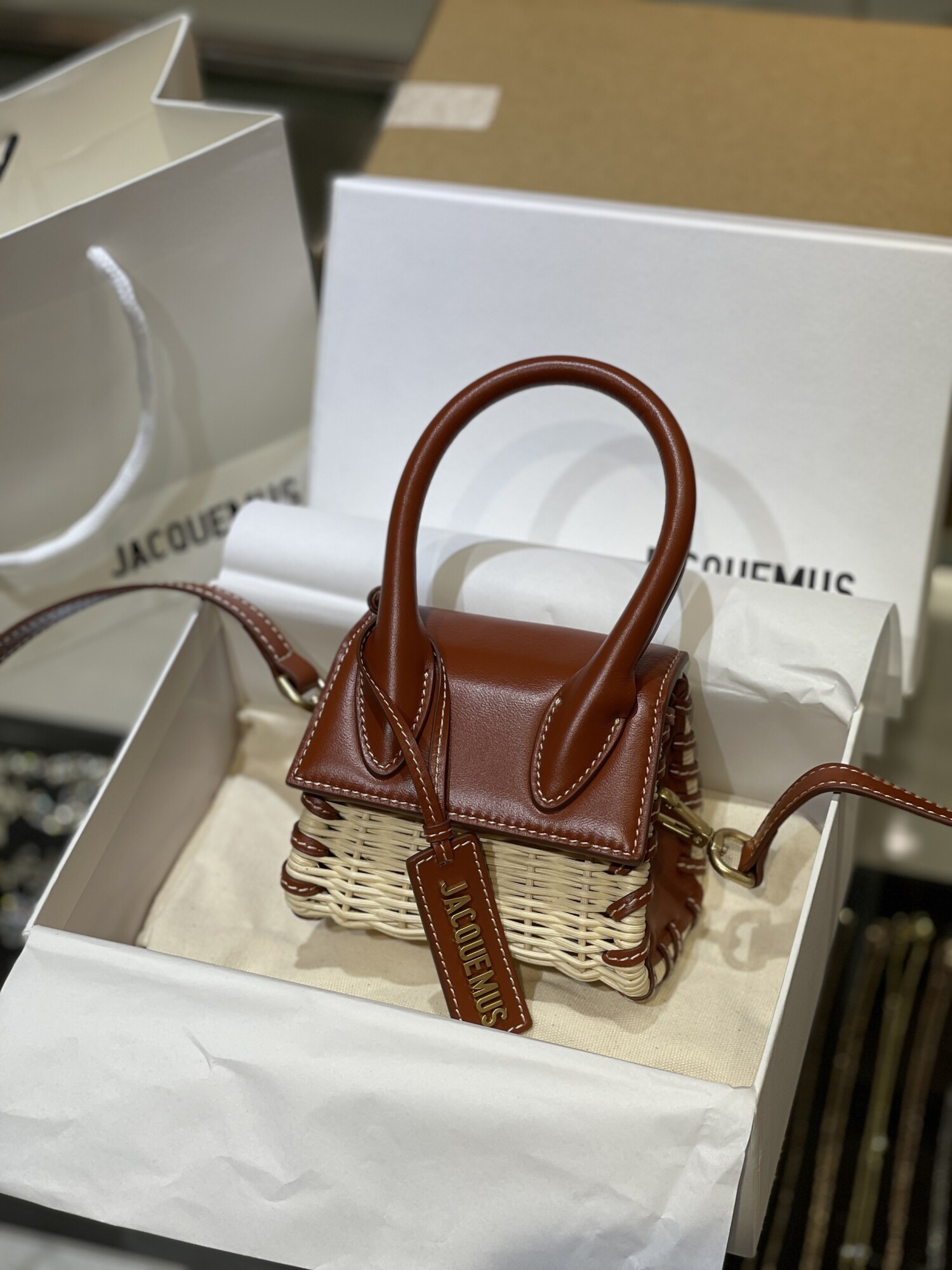 Jacquemus Double Side Dark Red 12