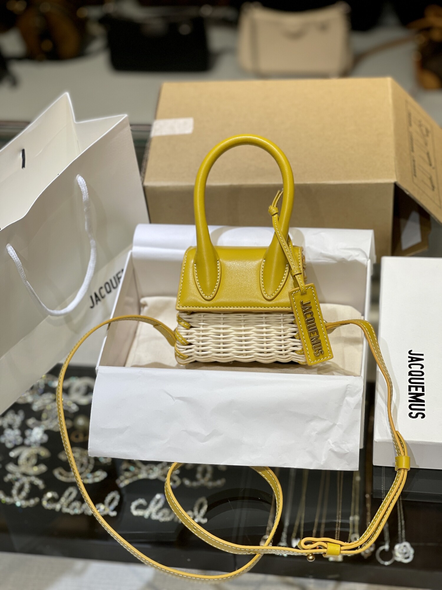 Jacquemus Double Side Yellow Bag 12