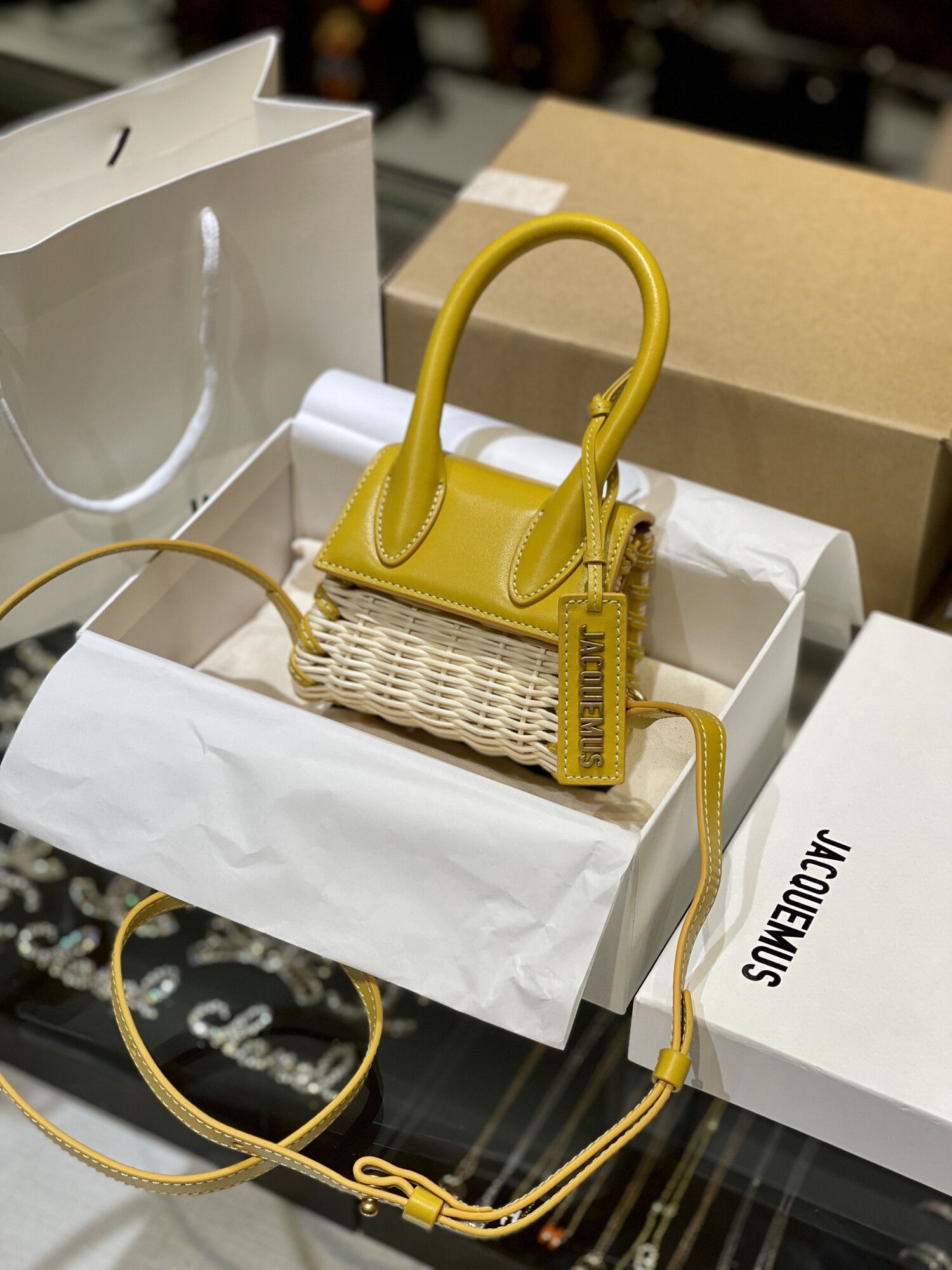 Jacquemus Double Side Yellow Bag 12