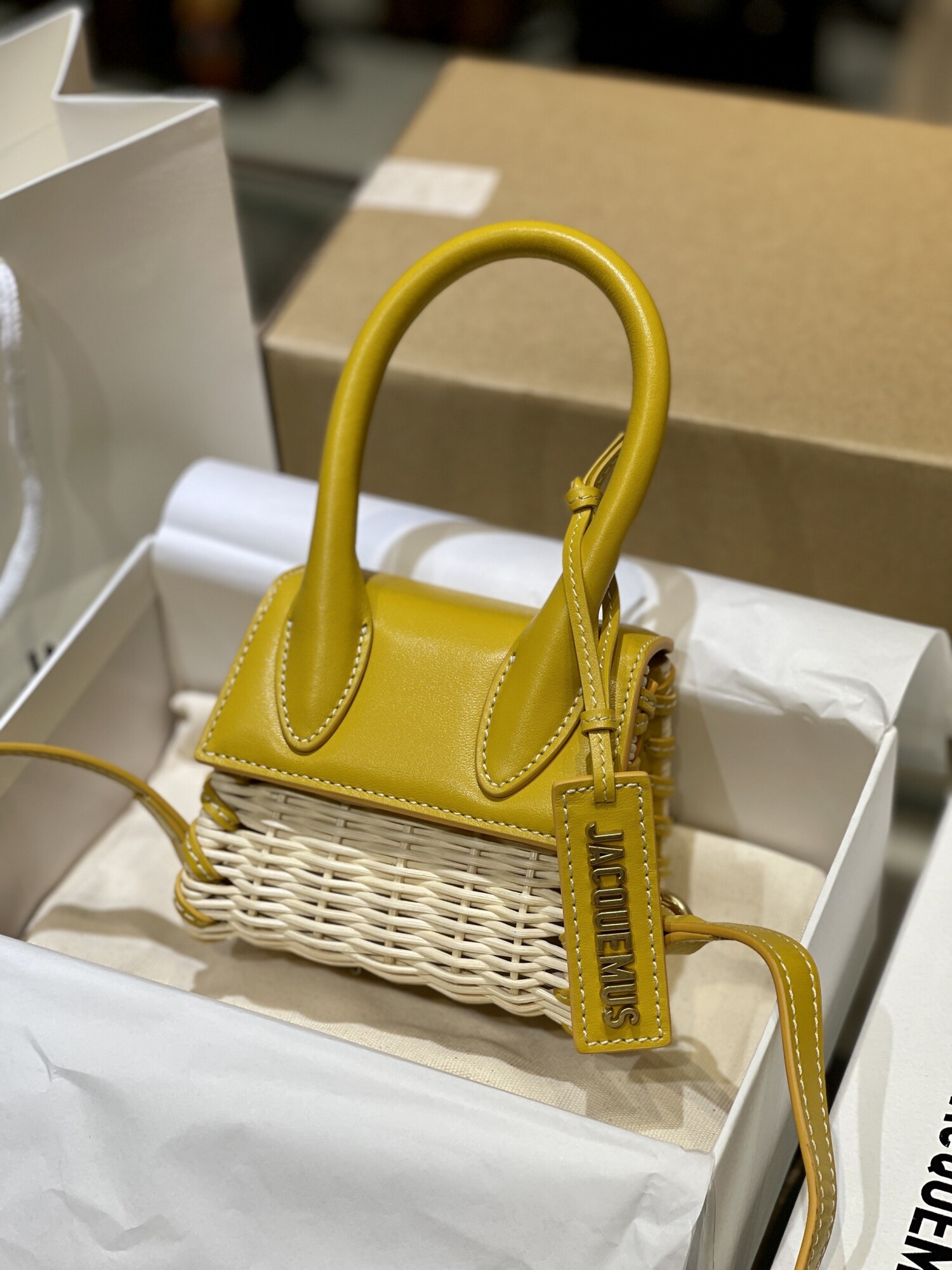 Jacquemus Double Side Yellow Bag 12